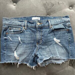 Distressed Jean Shorts